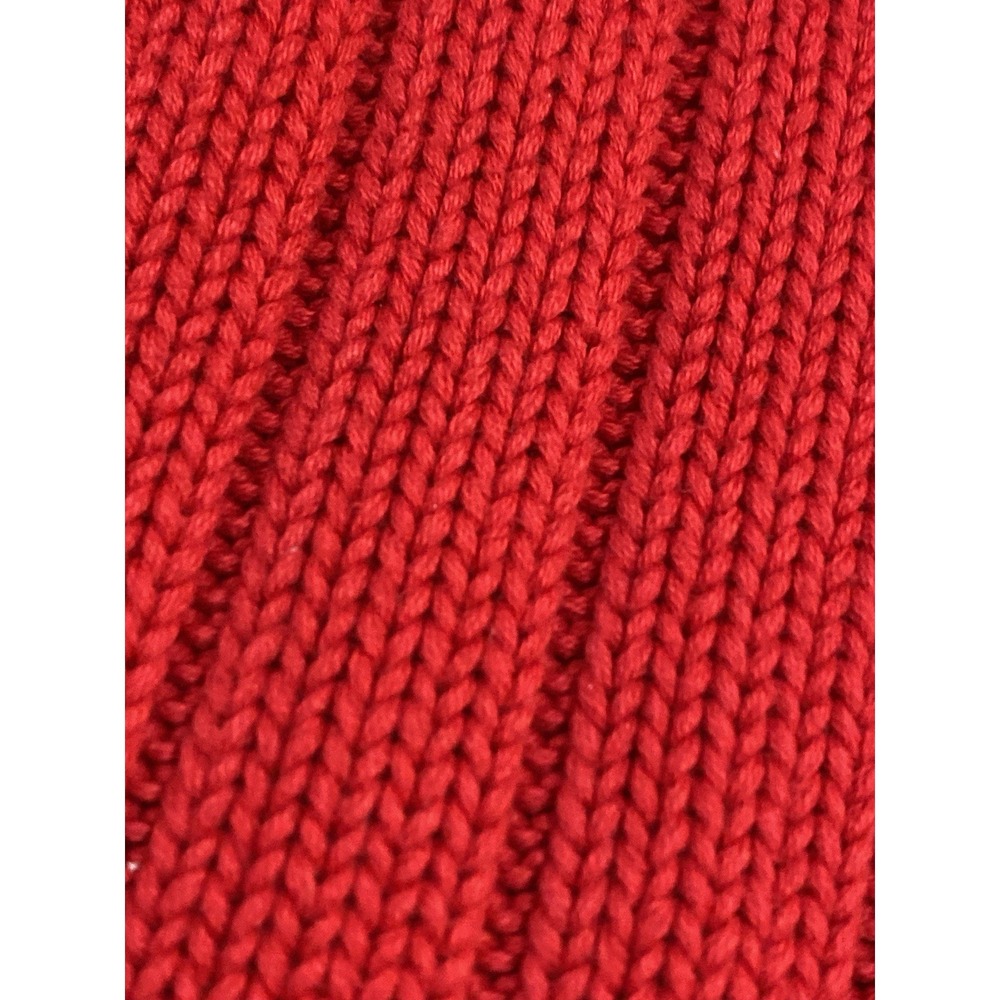 VTG Polo Jeans Co Ralph Lauren Knit Cable Red American Flag Sweater Women L - Picture 3 of 7